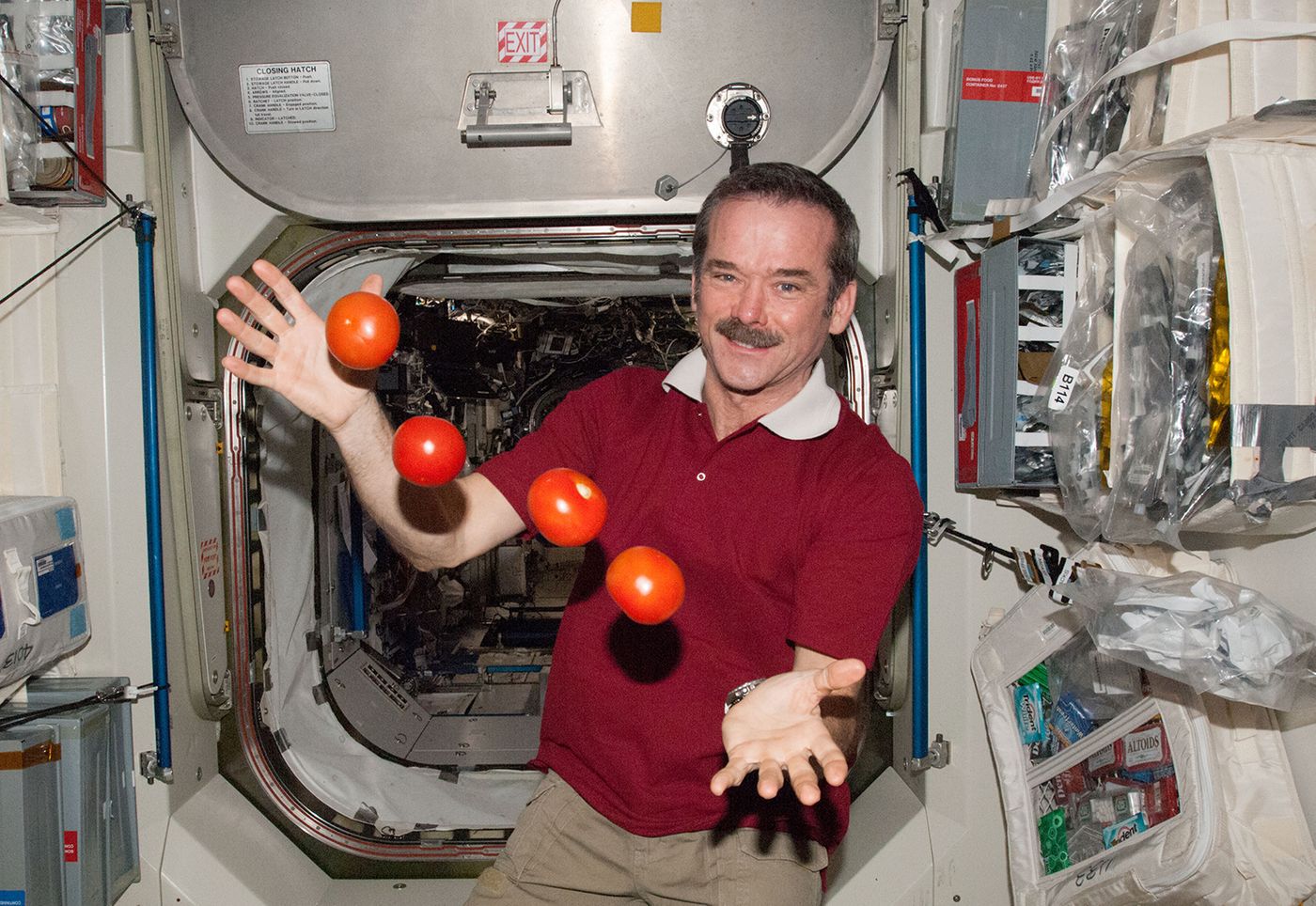Canadian Space Agency Astronaut, Chris Hadfield, onboard the International Space Station during Expedition 34. (Credit: NASA)