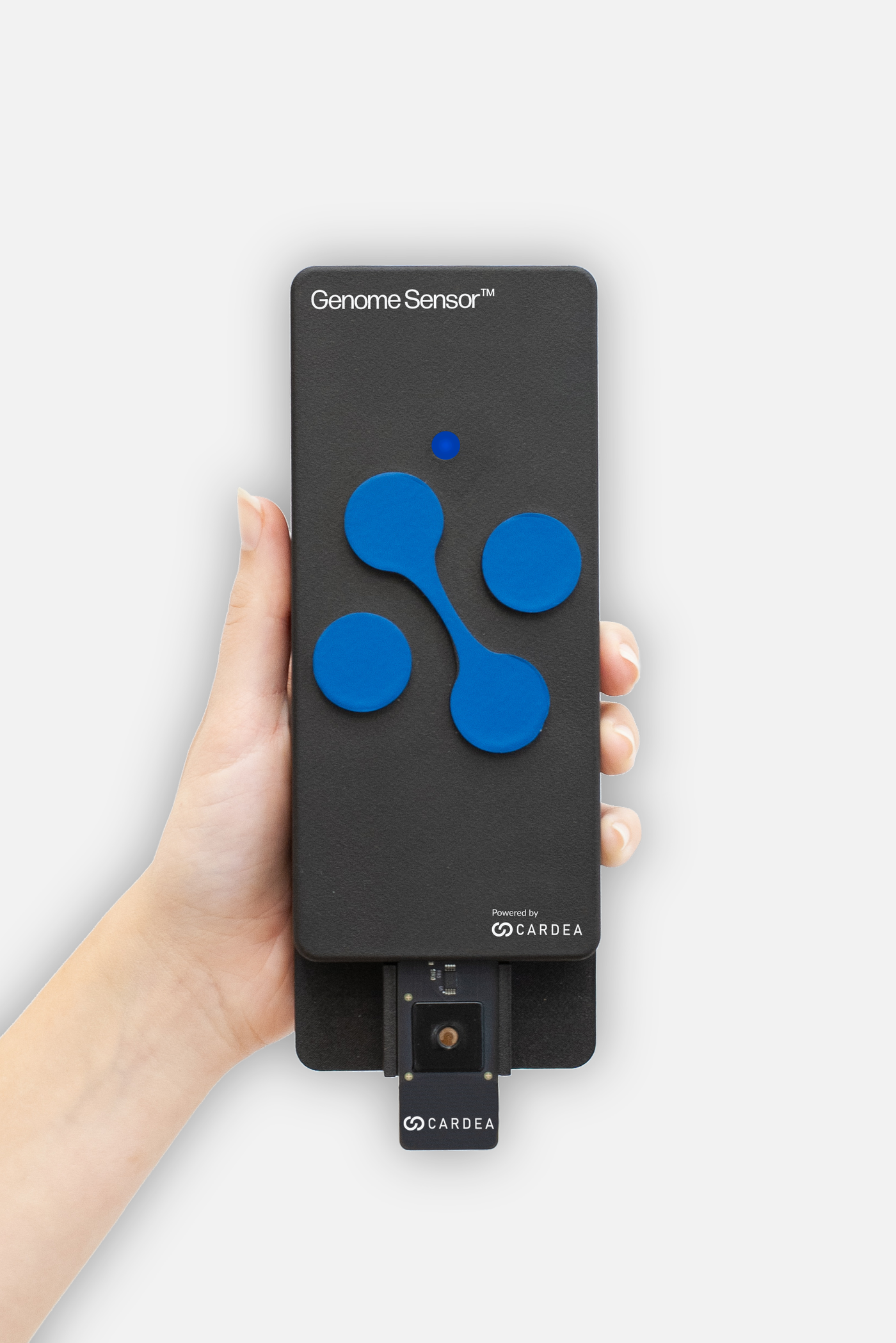 The alpha version of the Nanosens Genome Sensor, a handheld DNA search engine Credit: Courtesy of Cardea Bio