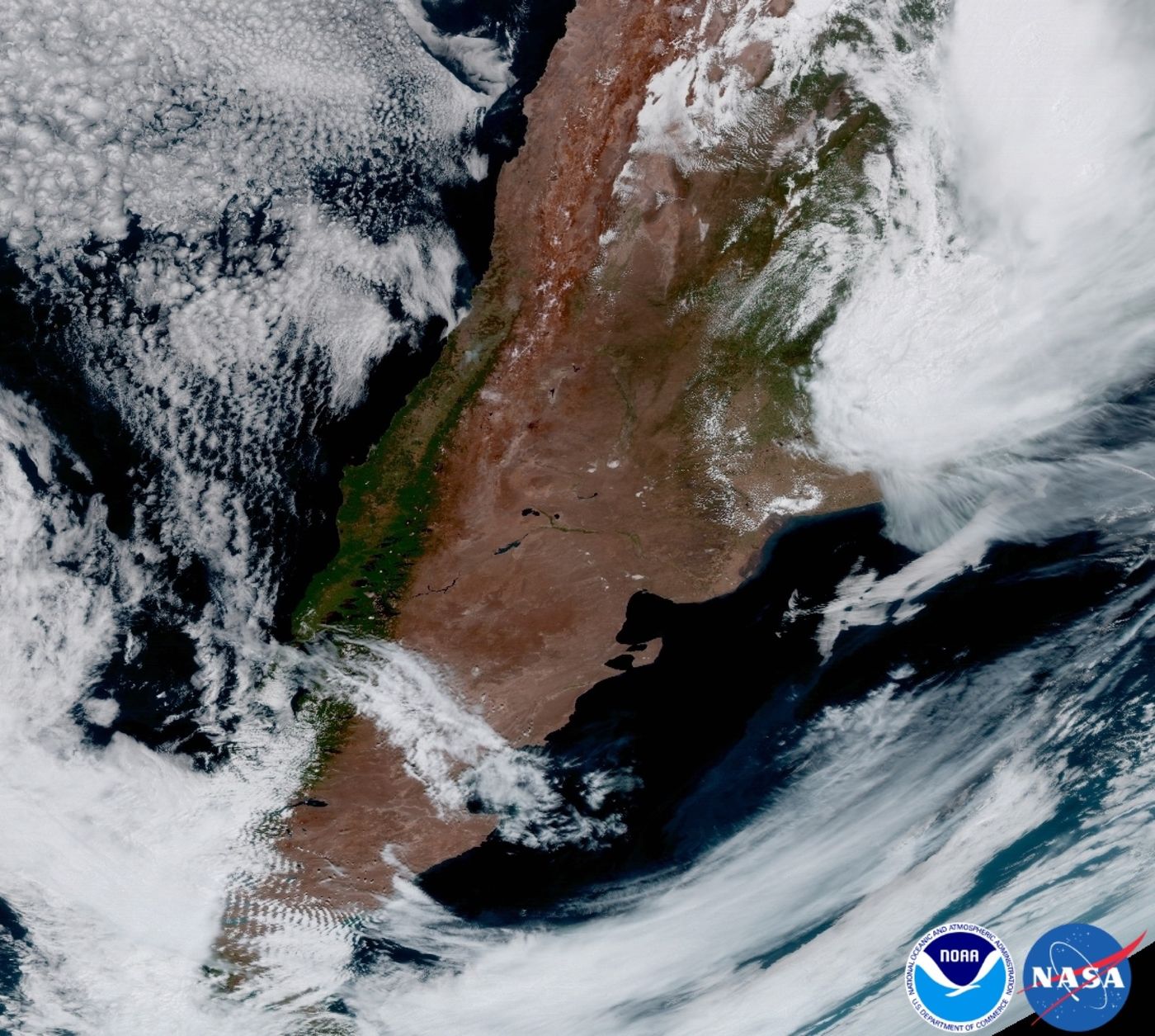 Argentina, as soon from the GOES-16 point of view.