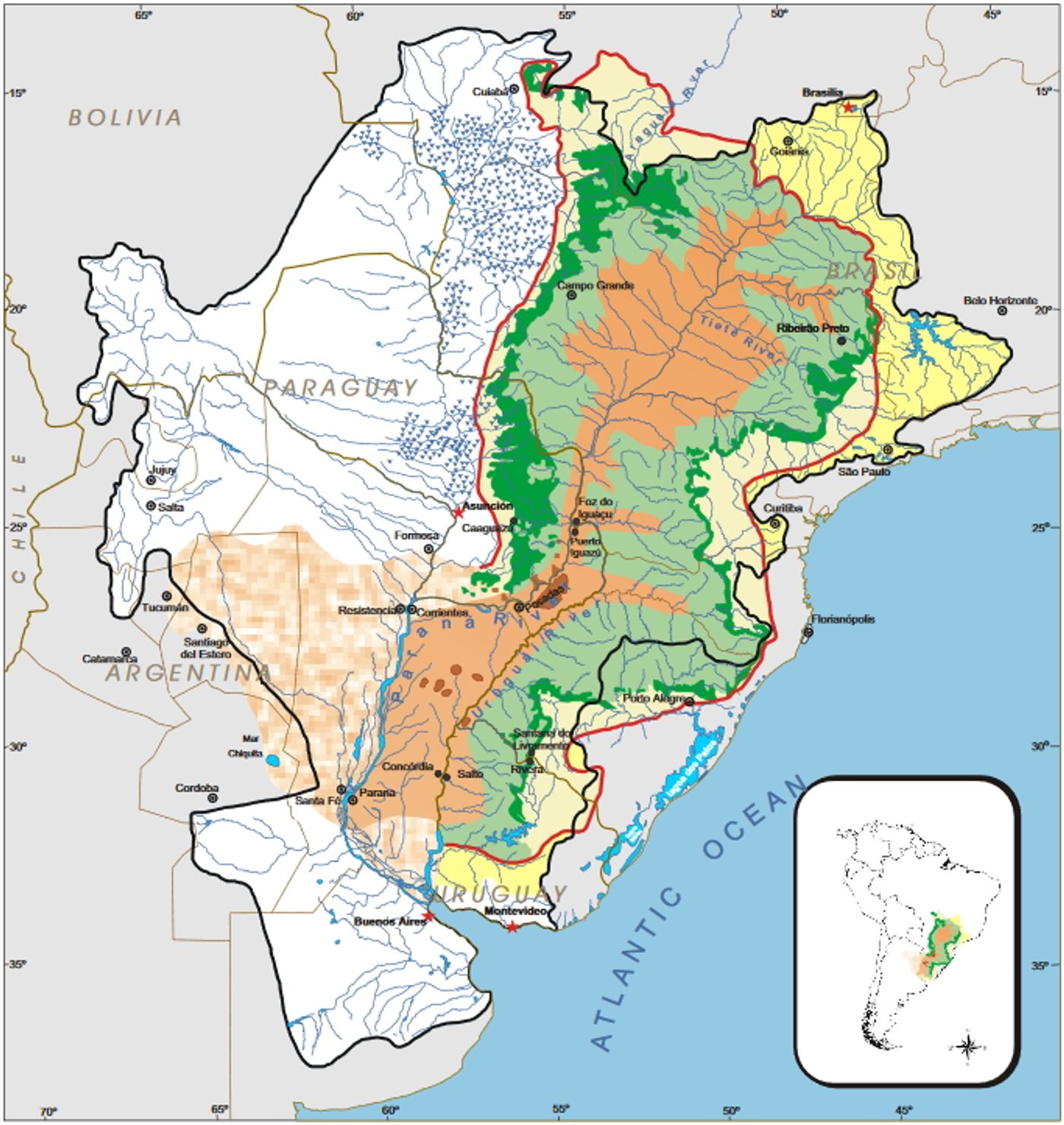 Map: CAS/SRH/MMA (UNPP/Brazil)