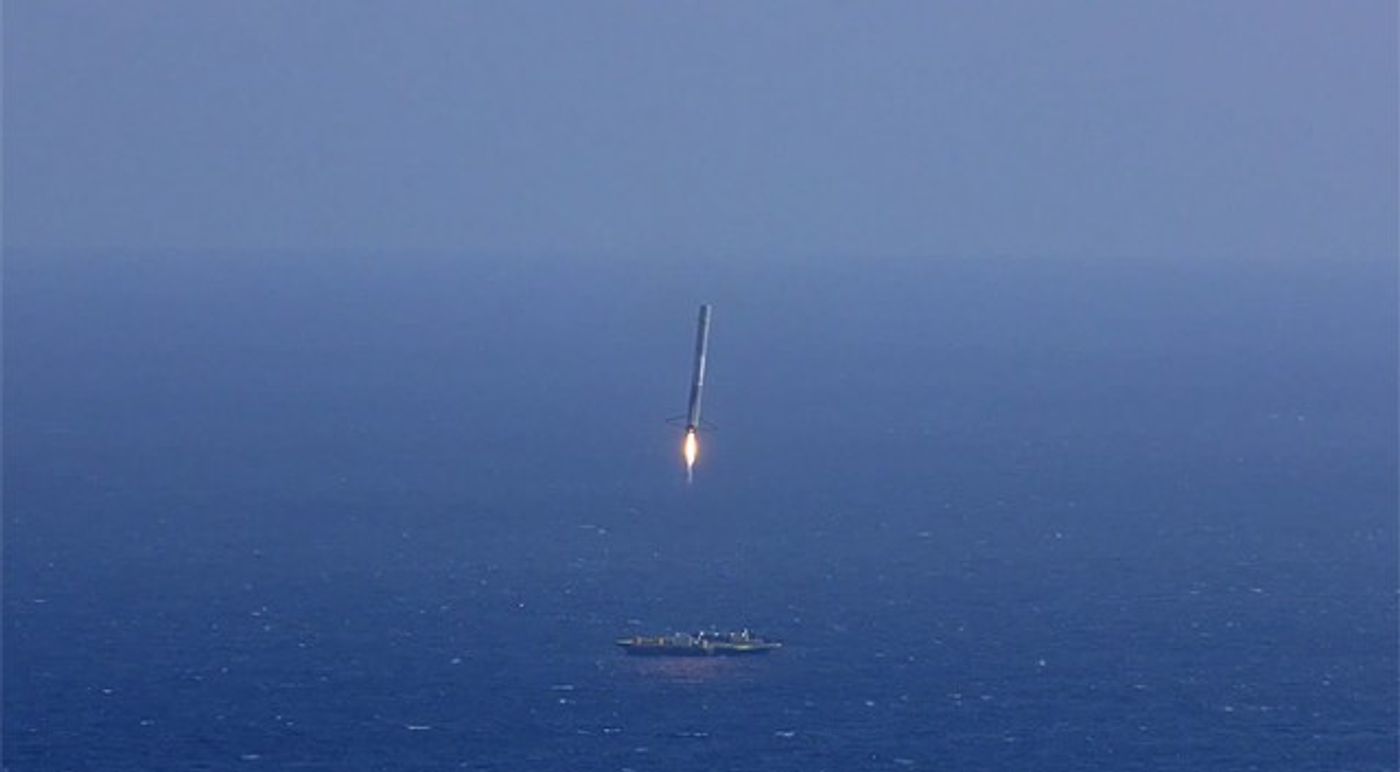 SpaceX will be trying to land a reusable rocket on a ship in the middle of the ocean.