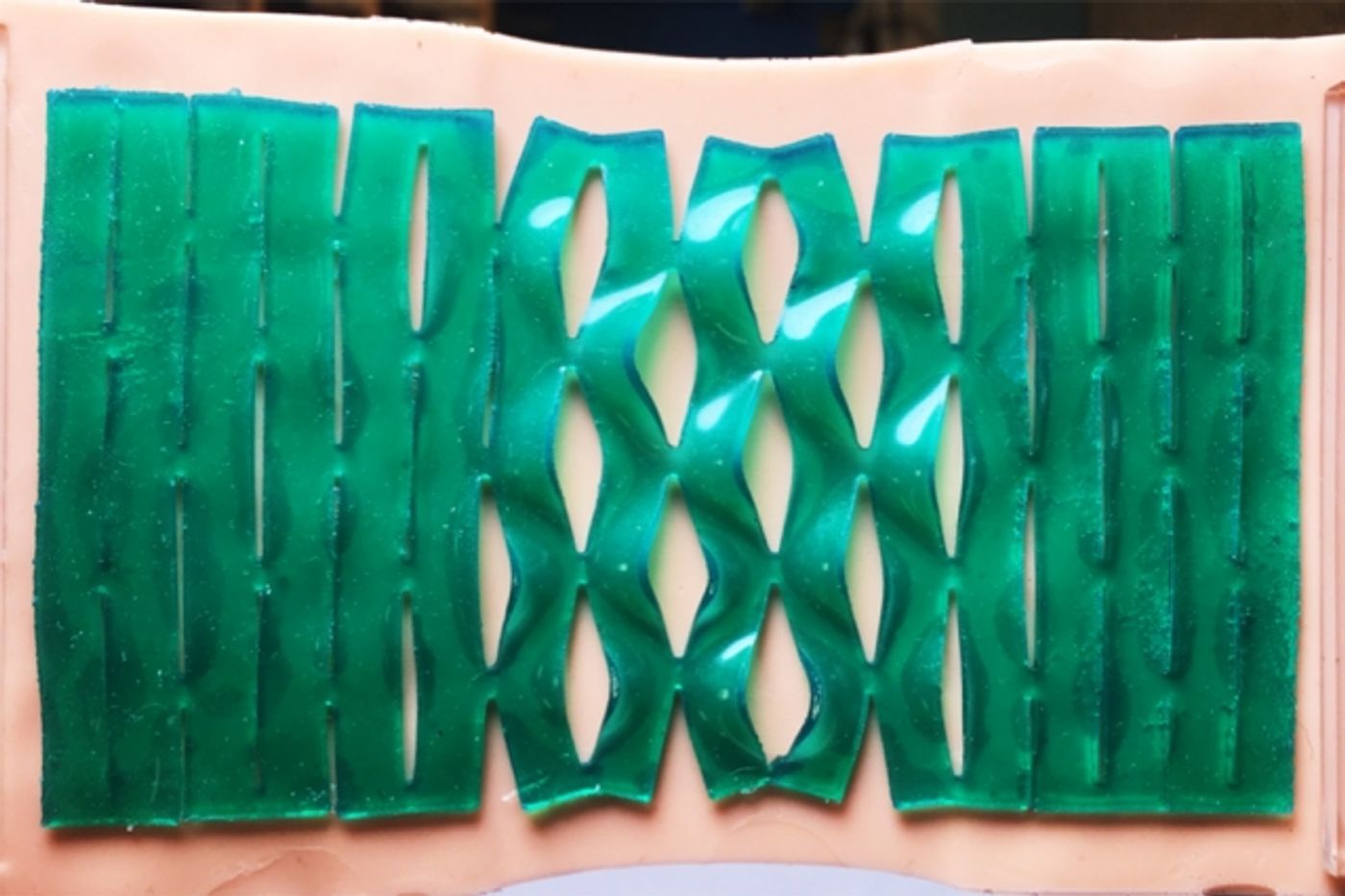 Kirigami-cut film, credit: MIT