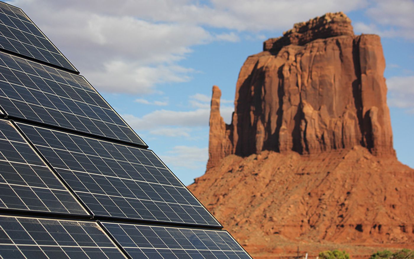 Solar power will bring electricity to many homes in the Navajo Nation. Photo: Cronkite News. 