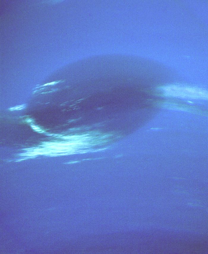 The big dark dot of Neptune captured by Voyager 2.  (Image courtesy: NASA JBL)