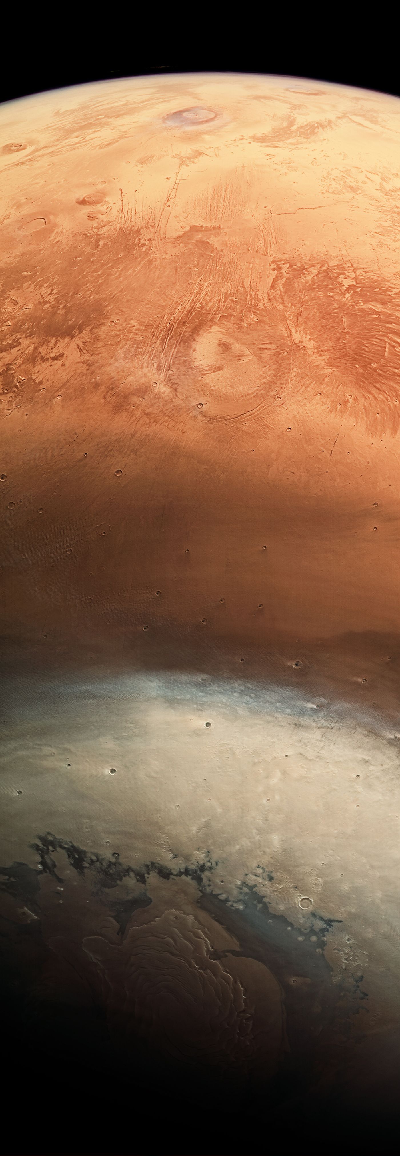A detailed wide-angle image of Mars snapped by the ESA's Mars Express spacecraft.