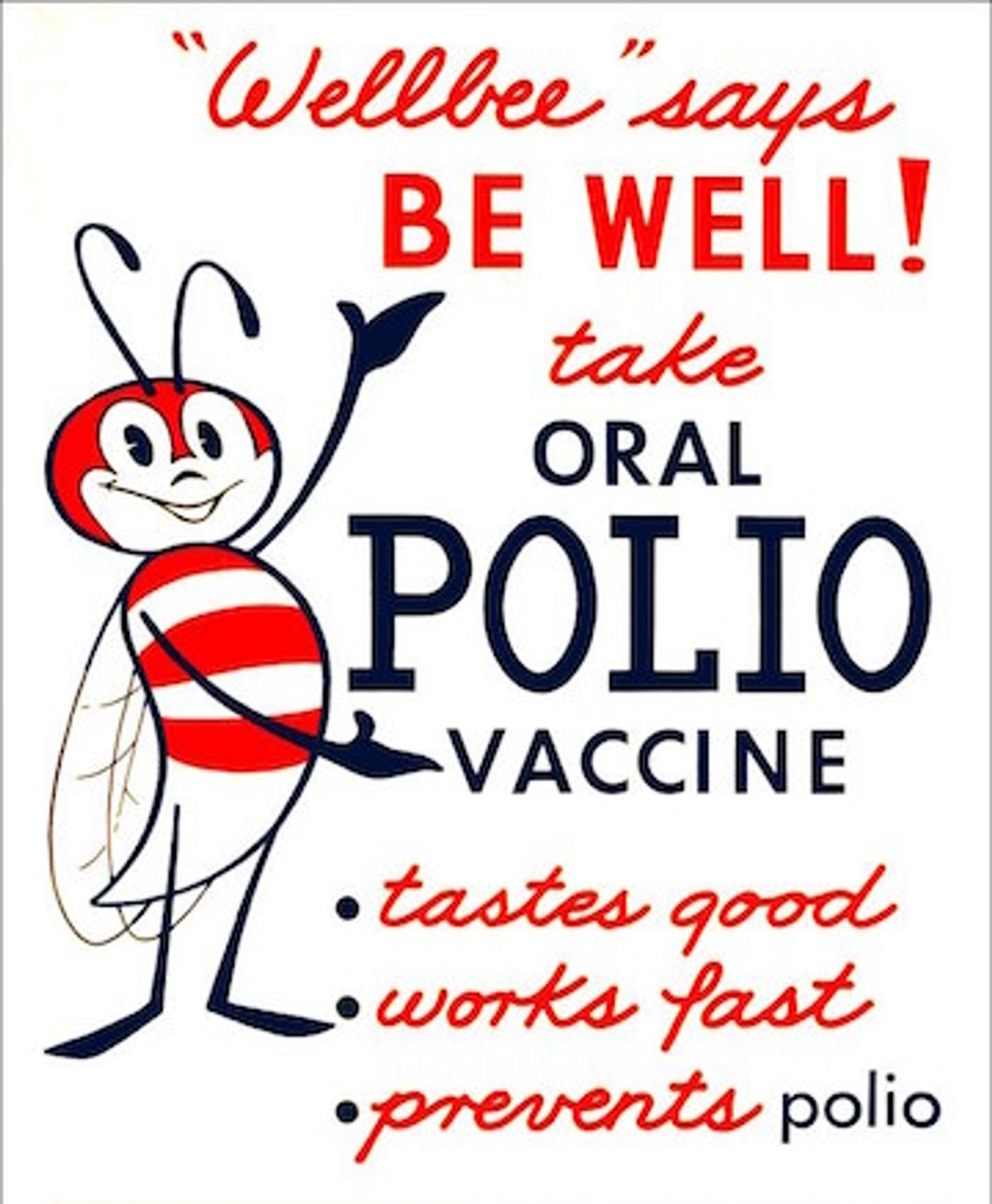 A 1963 poster for the polio vaccine