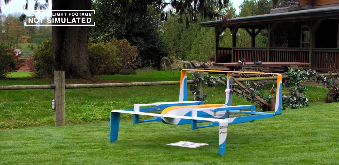 Amazon Prime Air is a future delivery service Amazon aims to offer for some online orders.