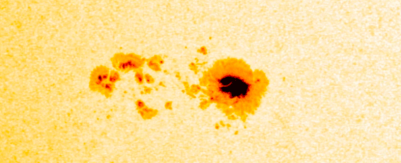 NASA's Solar Dynamics Observatory captured this sunspot after it rotated into view this Month.