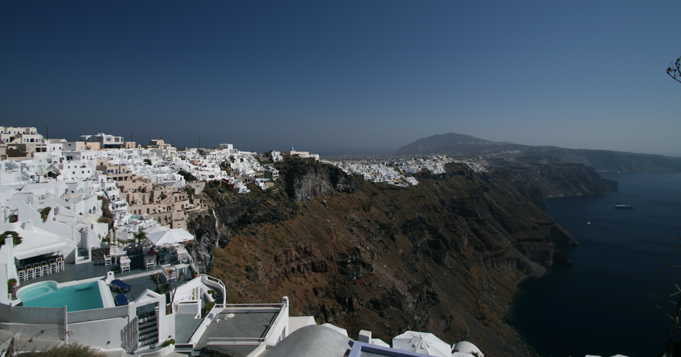 Santorini town  / Image credit: Carmen Leitch