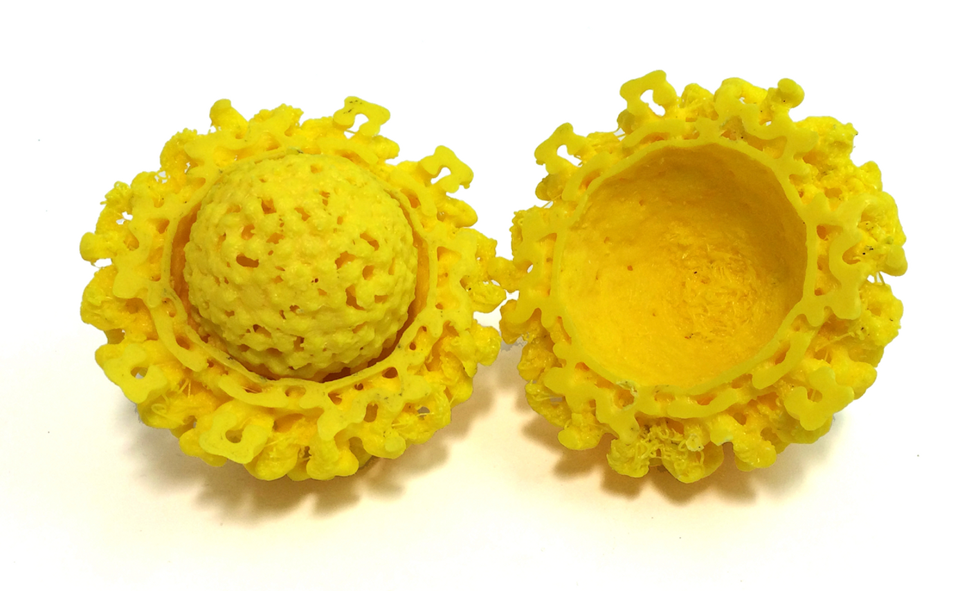 A 3D-printed model of the Chikungunya Virus / Credit: NIH 3D Print Exchange, National Institutes of Health