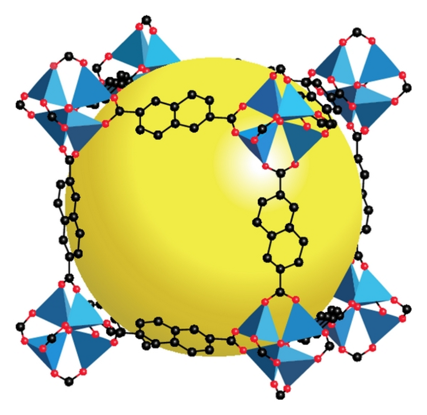 This is what the structure of MOF5 looks like. Photo: ResearchGate