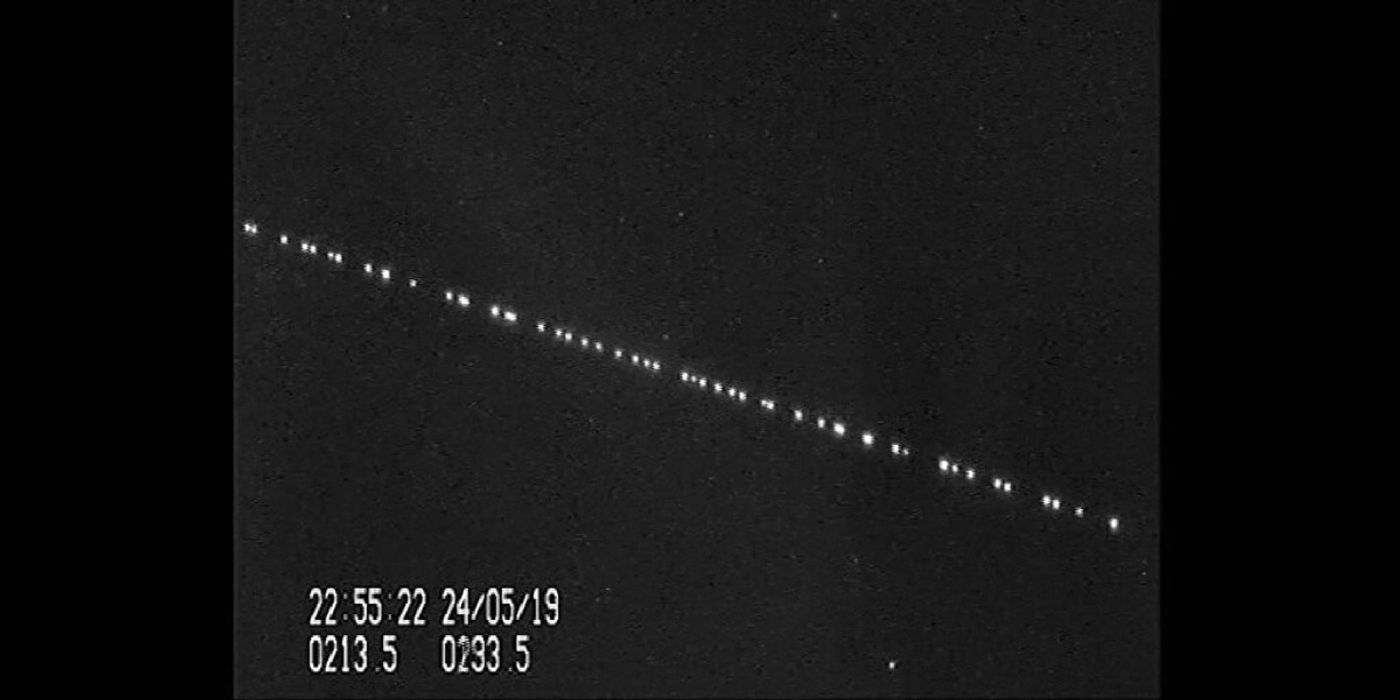 The bright SpaceX Starlink satellites marched across the night sky, obstructing astronomers' views