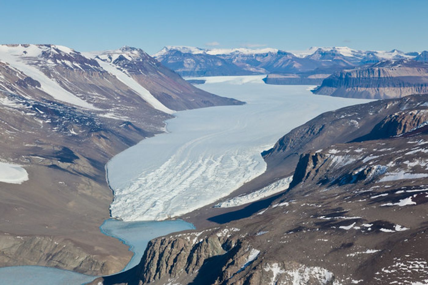 Taylor Glacier in Antarctica. Photo: Landscapes and Scenery