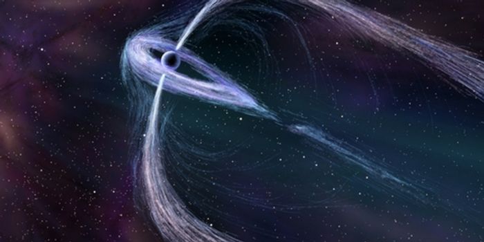 An artist's rendition of Geminga, a distant pulsar that's active in terms of gamma ray activity.