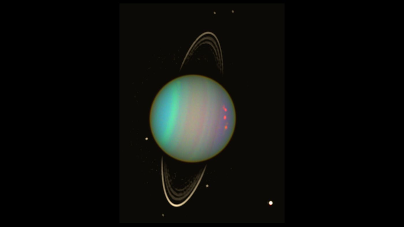 Uranus may have two hidden 'moonlets,' as data from the planet's rings reveal.