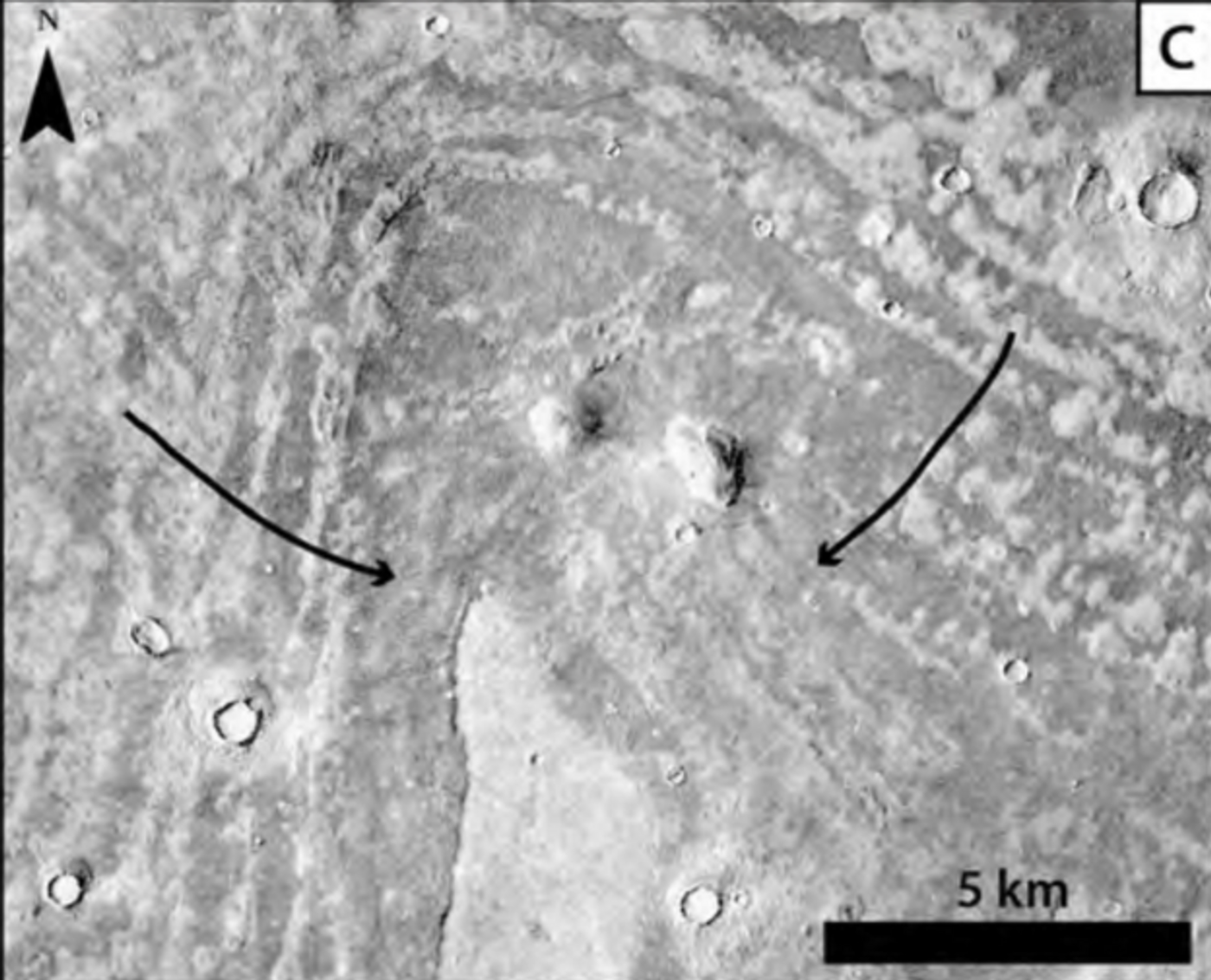 Deposition from historic tsunamis took place after impact craters spewed sediment into the ocean, causing it to be carried uphill.