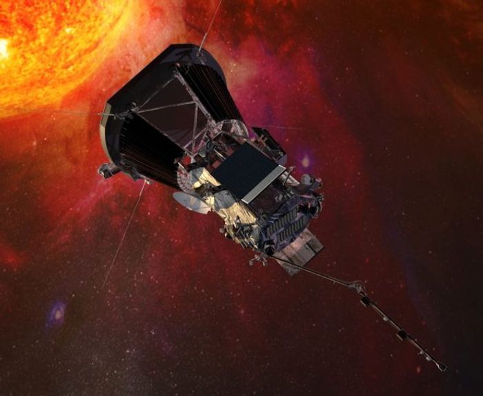 An artist's impression of the Parker Solar Probe as it studies the Sun.