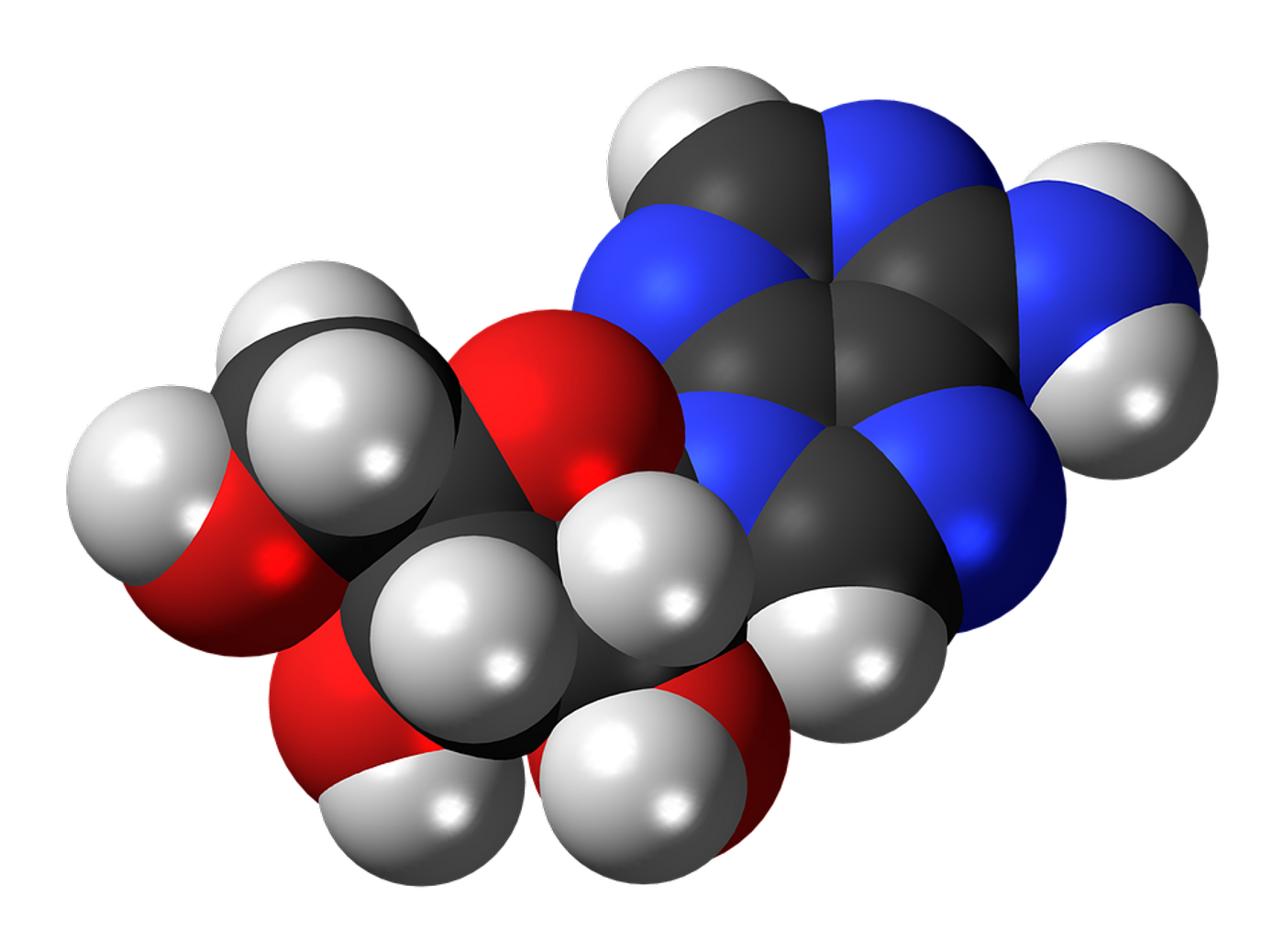 Adenosine molecule, from Pixabay