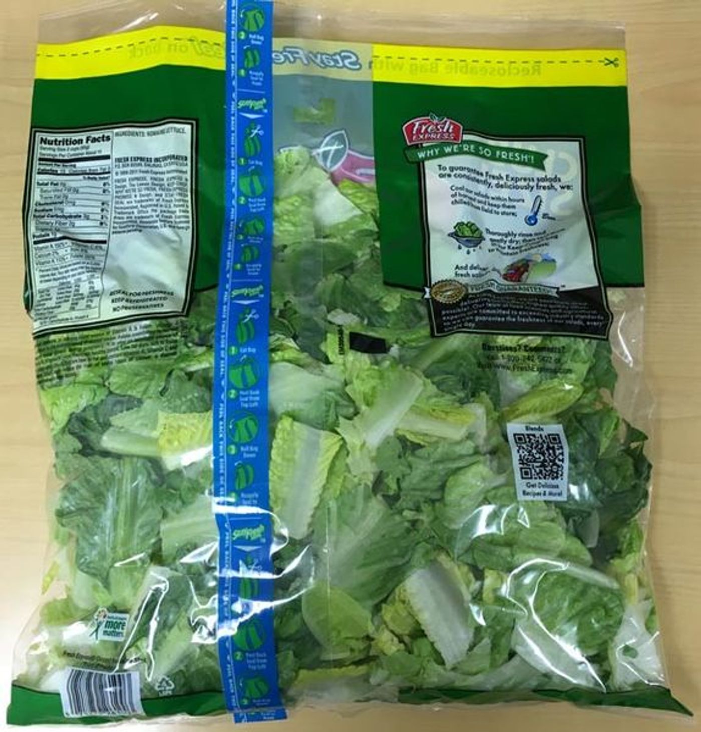 Chopped romaine lettuce from an as yet unidentified source has caused (yet another) illness outbreak. / Image credit: FDA