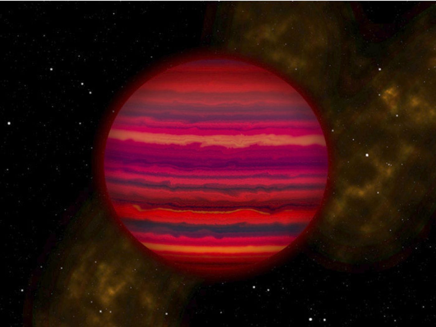A brown dwarf 7.2 light years away probably contains water vapor and water ice.