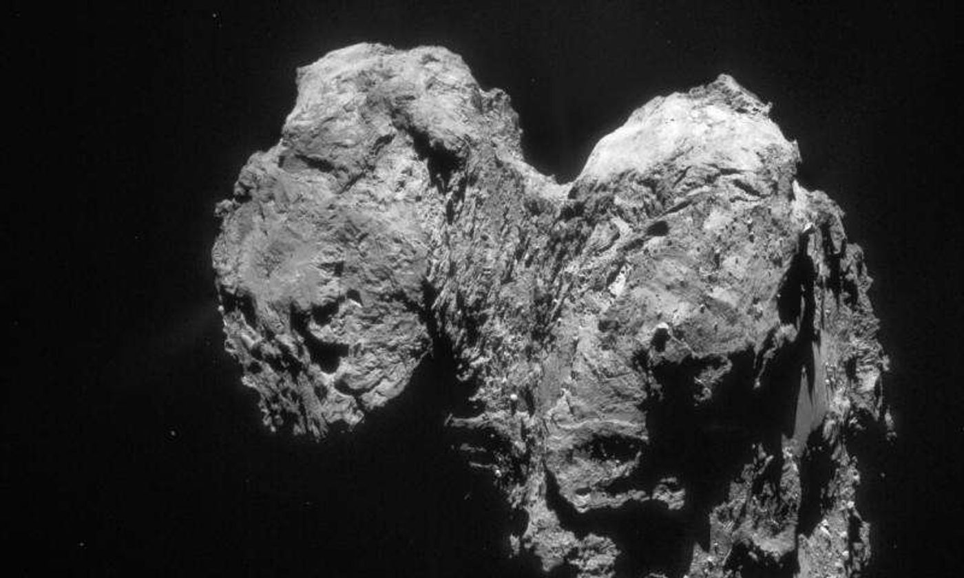 Comet 67P's weird shape probably isn't primordial as originally thought.