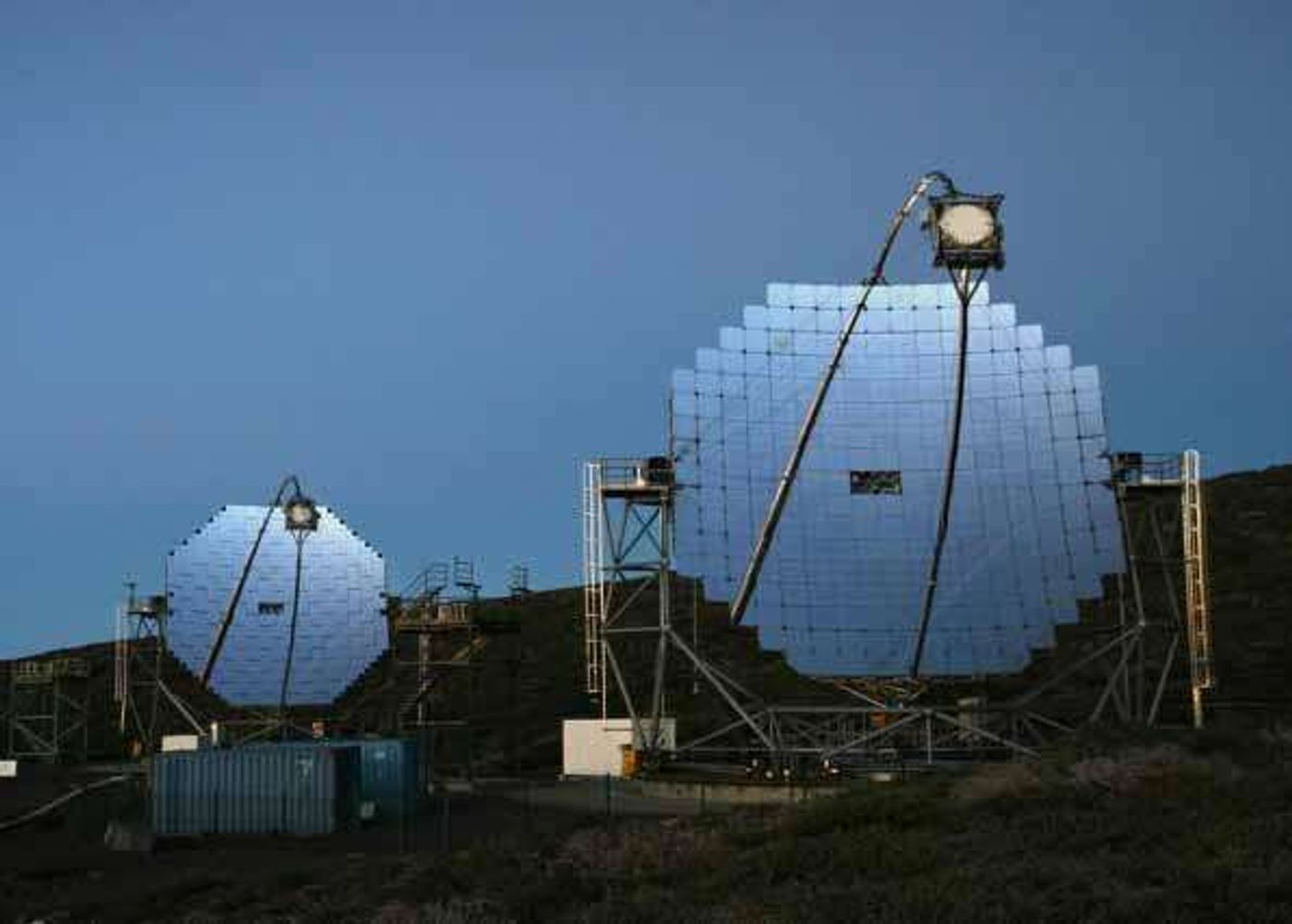 This is the MAGIC telescope used to observe the blazar.