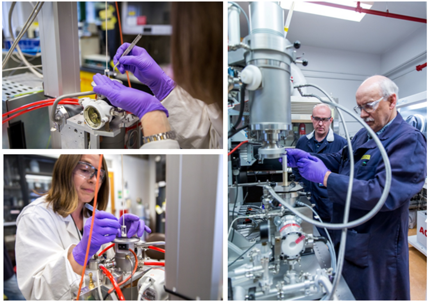 CNL staffs working on molten salt and other advanced reactor fuel (Image Credit: CNL)