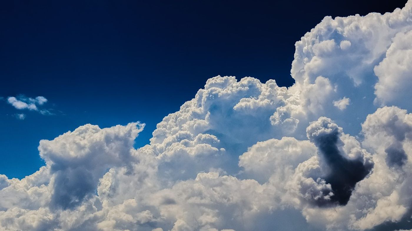 Aerosols play a role in cloud composition. Photo: Pixabay
