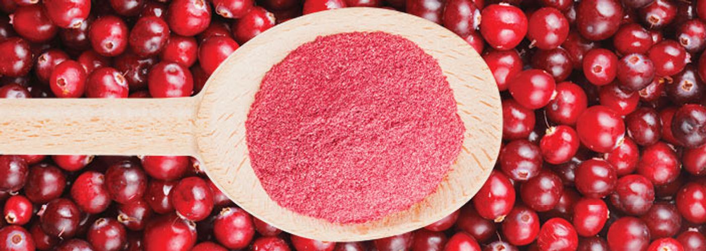Cranberry extract has antimicrobial properties.
