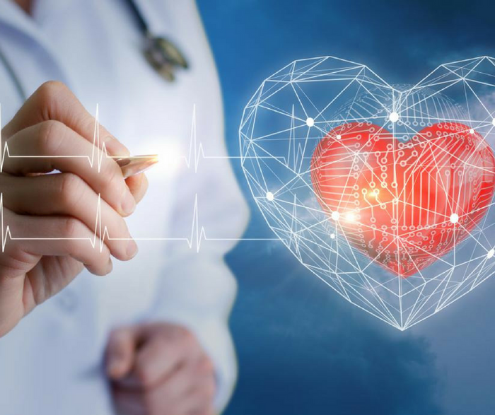 New research suggests that GlycA, a newly identified blood marker, and C-reactive protein both independently predict major adverse cardiac events, including heart failure and death. Patients who have high levels of both biomarkers are at especially high risk. Credit: Intermountain Medical Center