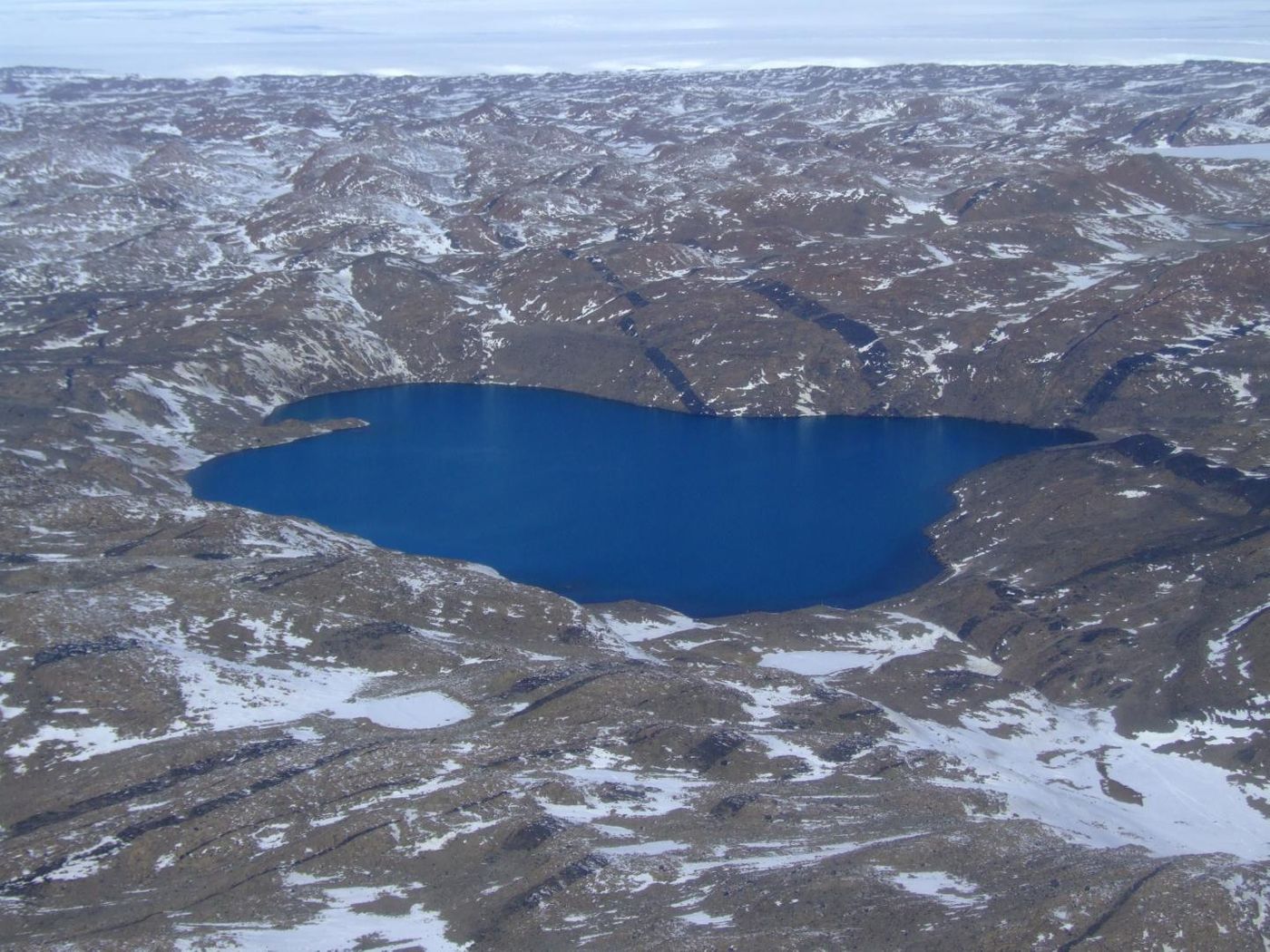 Deep Lake in the Vestfold Hills region of Antarctica. The 36-metre deep lake is so salty it remains in liquid form down to a temperature of minus 20 degrees. / Credit: UNSW Sydney