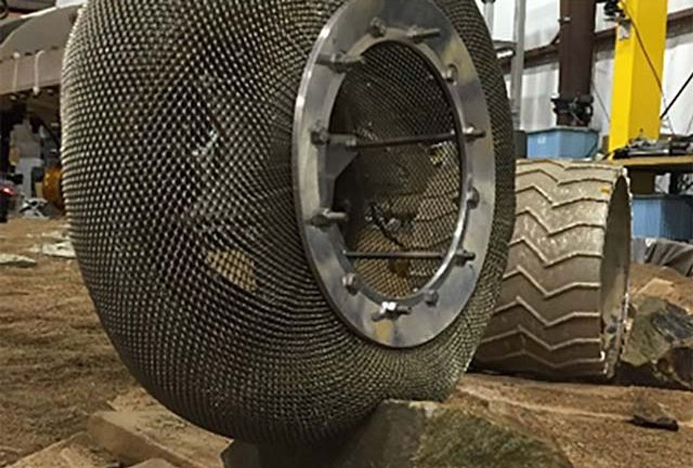 mars rover wheel damage