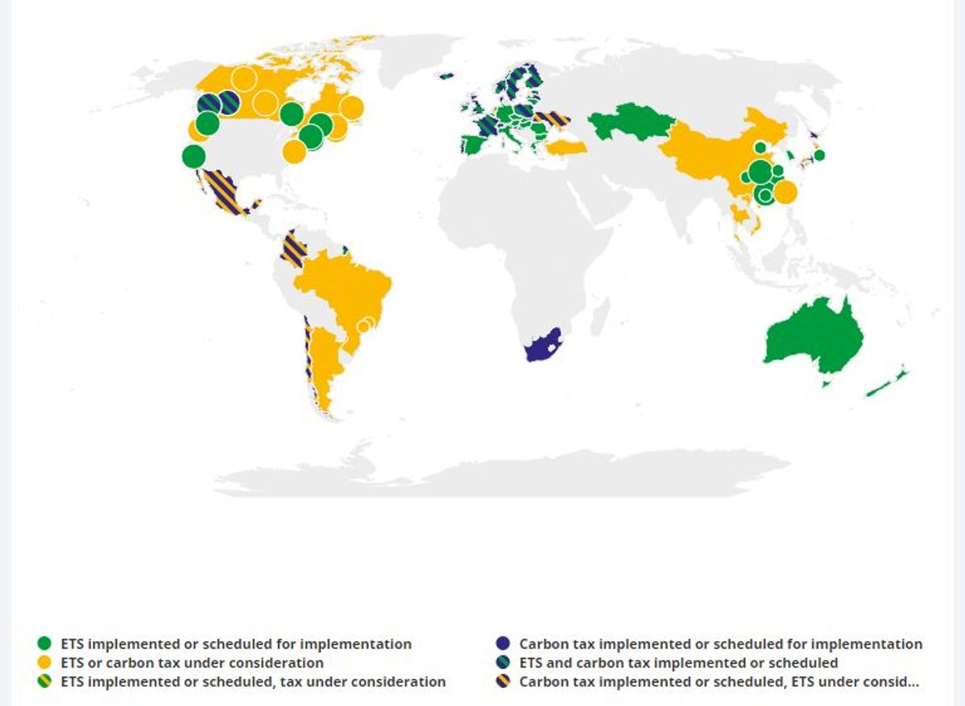ETS map, credit: World Bank