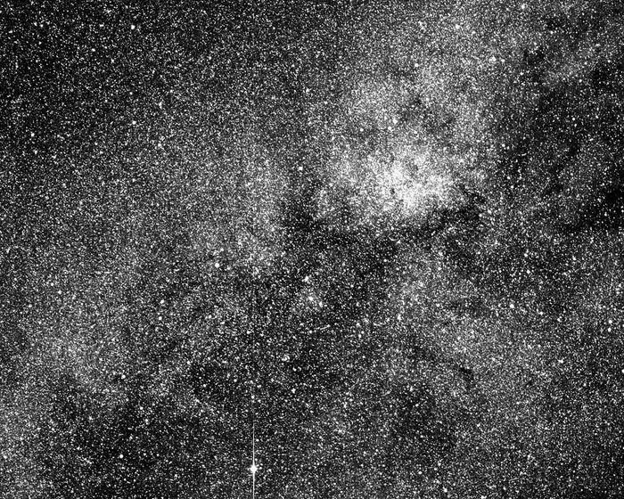 The image taken of the cosmos by TESS during its imaging test.