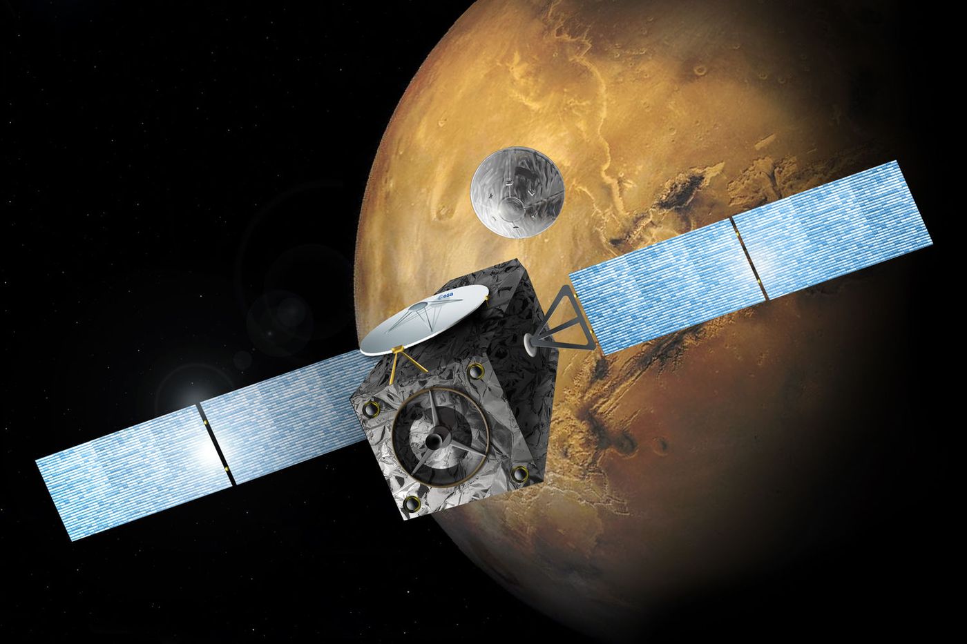 The ESA's ExoMars orbiter has fine-tuned its trajectory with a simple rocket burn.