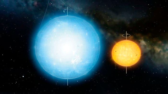 The Sun is not perfectly round, but a new star has a much rounder body than our Sun.