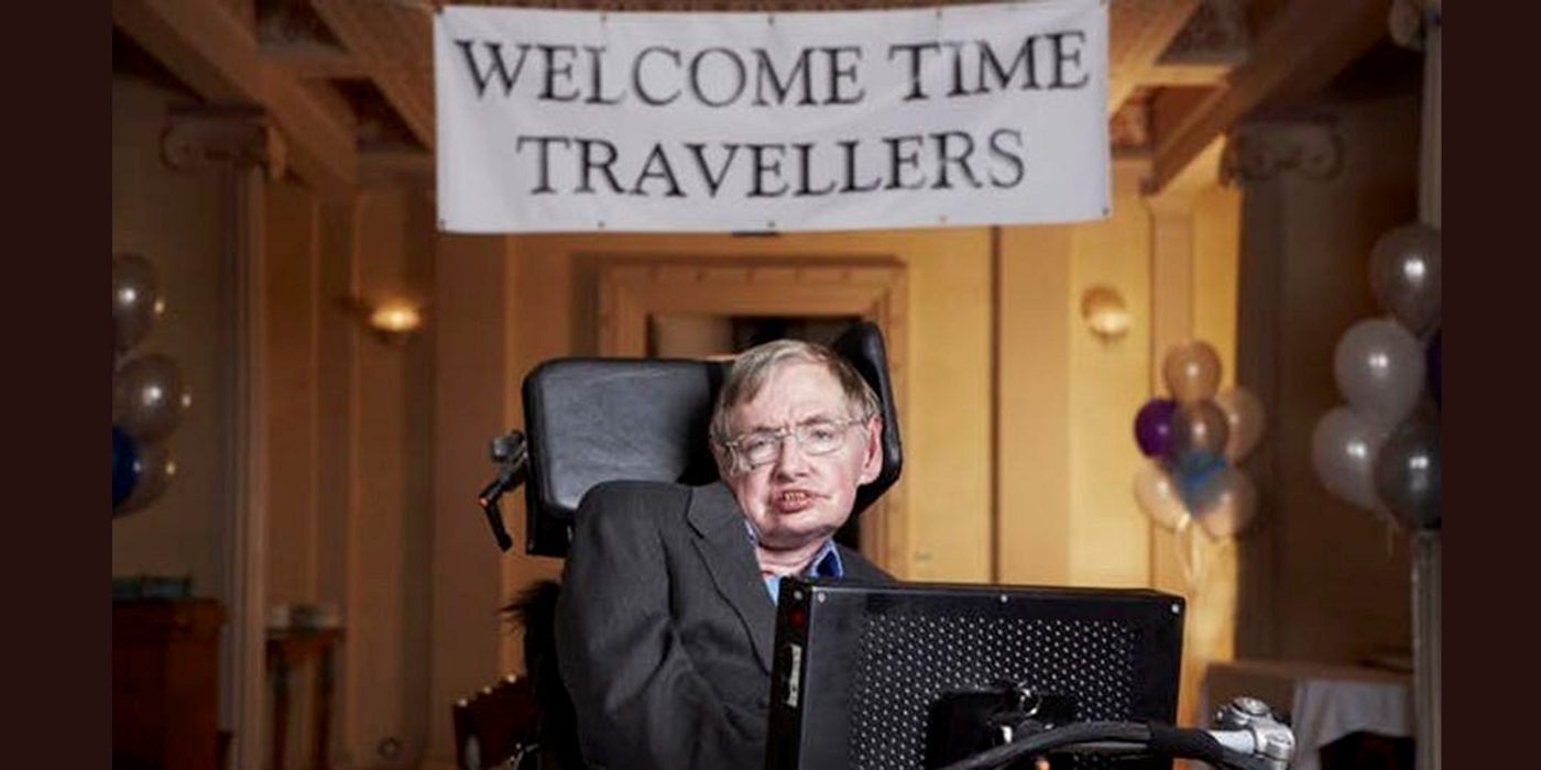 Stephen Hawking hosted a Time Traveler's party in 2009 (Lwp Kommunikáció/Flickr)