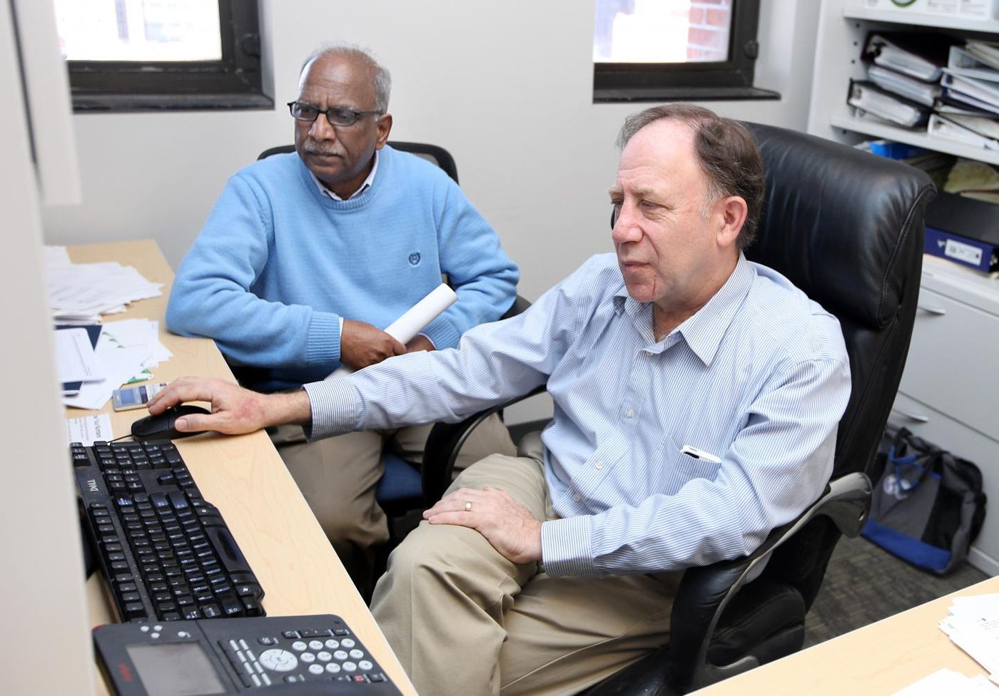 Fibrosis researchers Stanley Hoffman, Ph.D. and Dhandapani Kuppuswamy, Ph.D. Source: Medical University of South Carolina