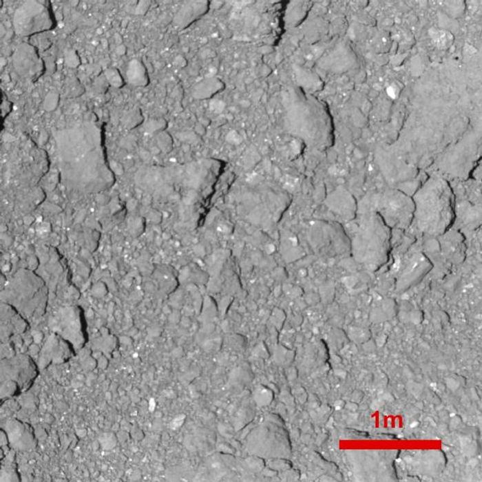 An image depicting the surface of 162173 Ryugu.