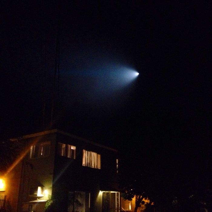 The strangle light seen in the skies of California and neighboring states Saturday night.