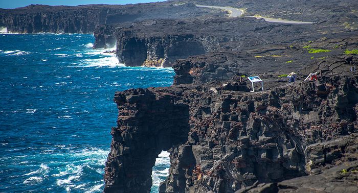 Protected areas include marine reserves, such as the Hōlei Sea Arch. Photo Credit: S. Geiger, NPS