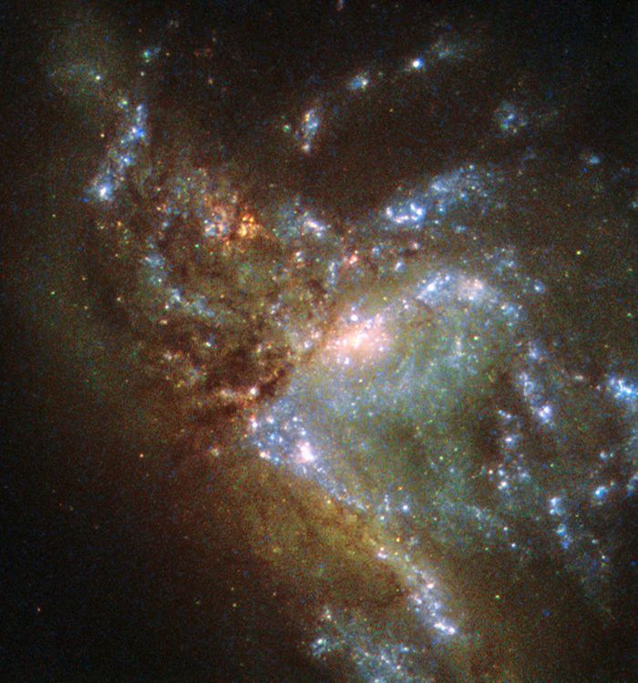 Galaxy NGC 6052 as spotted by the Hubble Space Telescope.