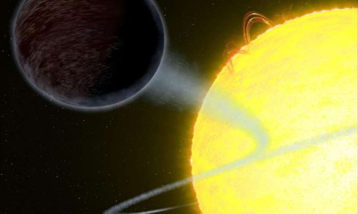 WASP-12b is so dark that it absorbs over 94% of its host star's light. This makes the exoplanet hotter than most hot Jupiter-like exoplanets.