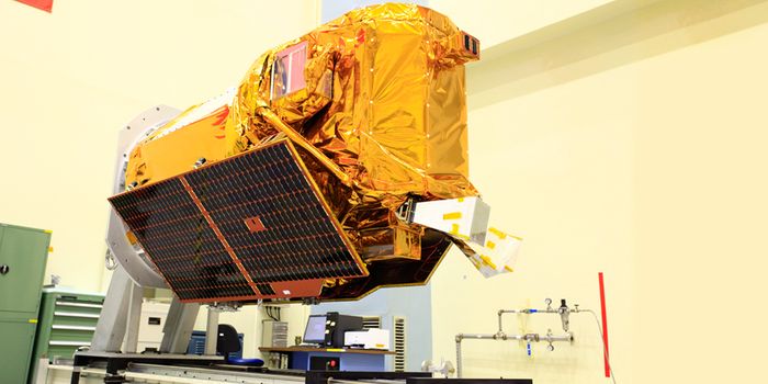 An image of the domestically-built Taiwanese Fermosat-5 satellite, before launch.