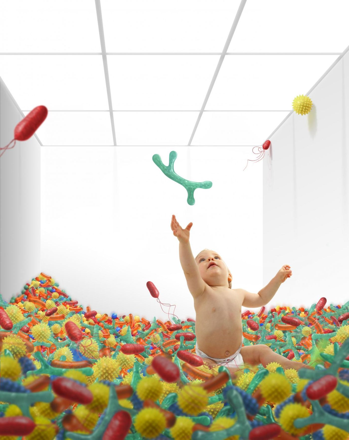 The gut microbiomes of infants have an impact on autoimmunity. / Credit: Aalto University