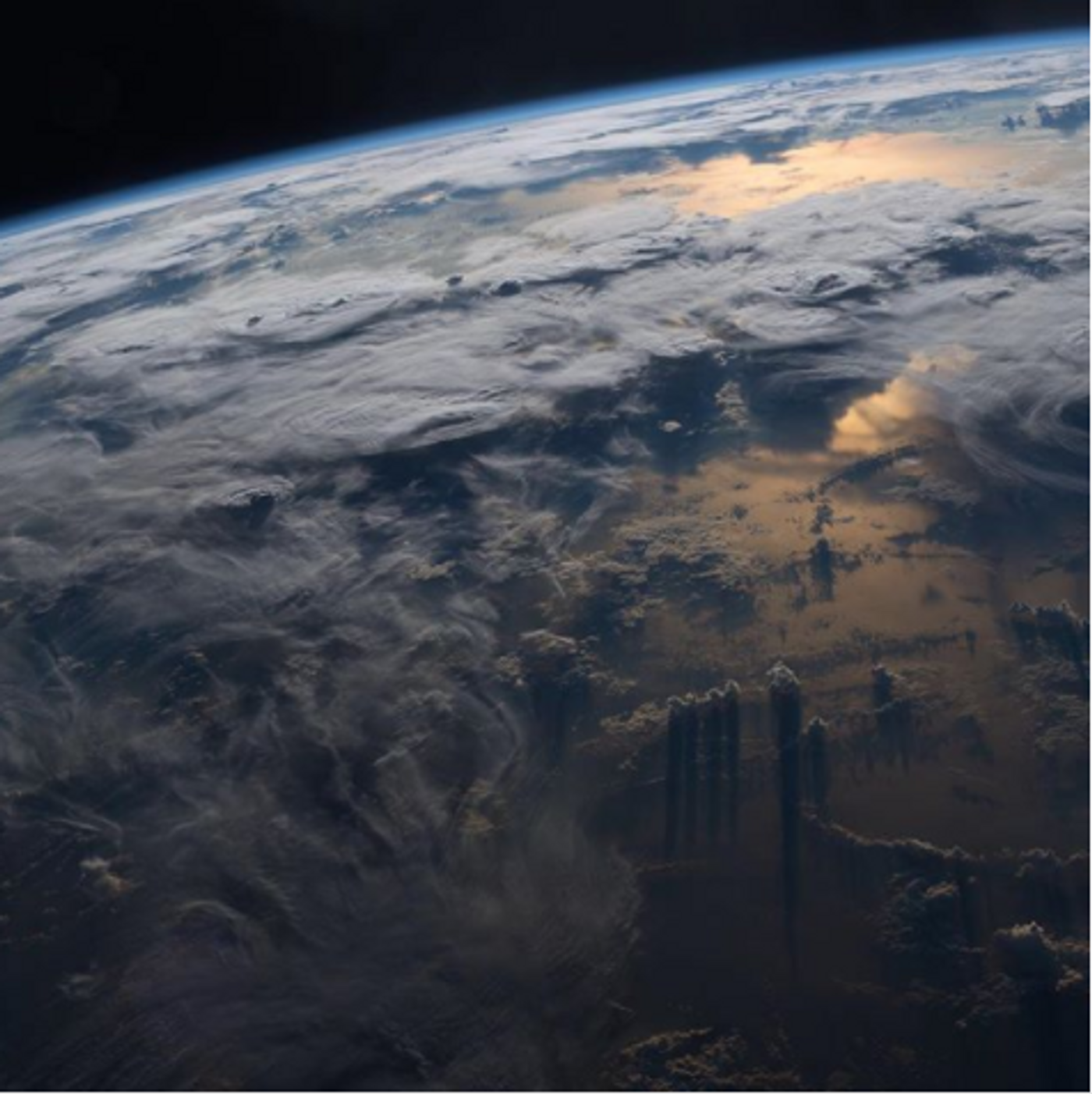 Earth from ISS, credit: ISS on Instagram