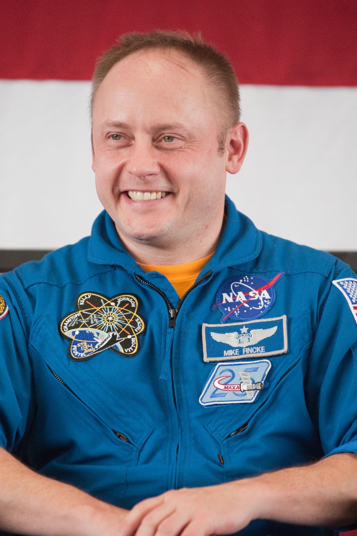 This is astronaut Mike Fincke. He will replace Eric Boe on Boeing's first crewed mission this year.
