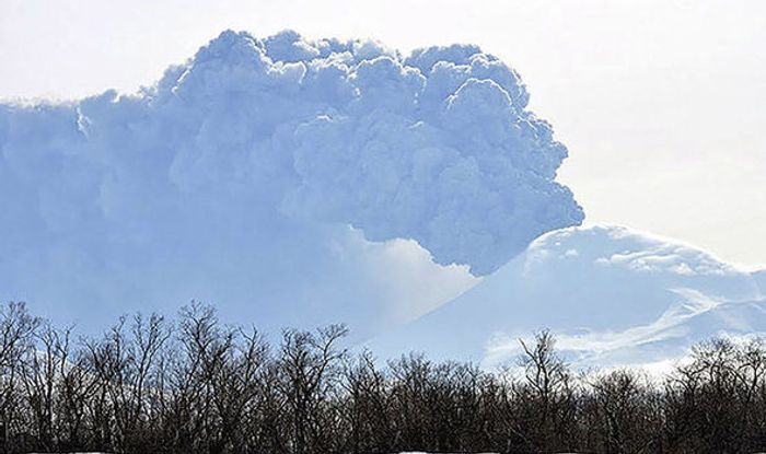 The eruption was not expected. Photo: Kronotsky Reserve, The Siberian Times