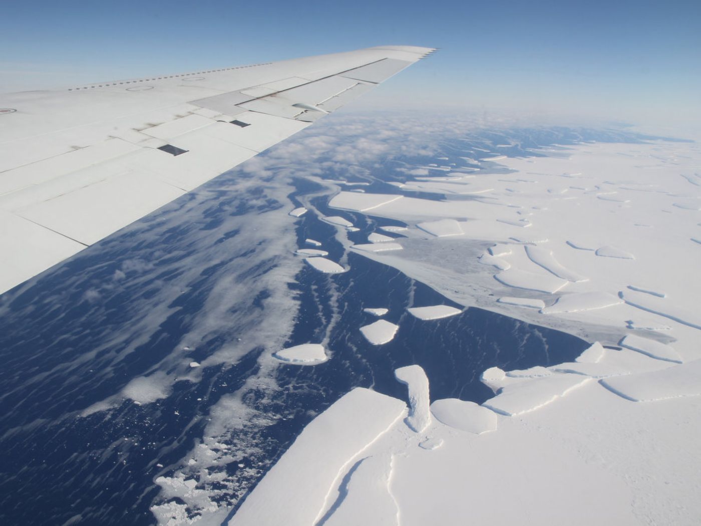 Larsen C looms large into the horizon. Photo: The Daily Campus