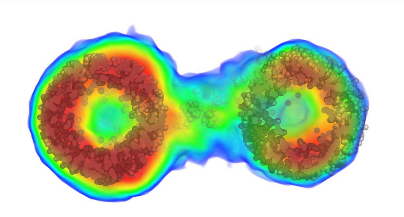 An image of a biomolecule. Credit: UB/Nature Method